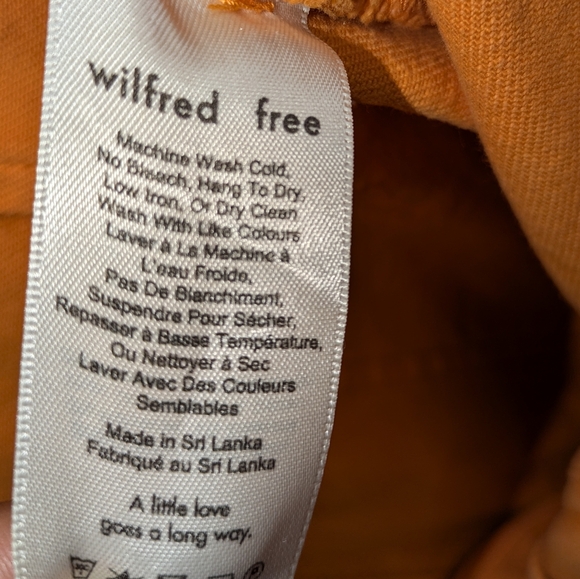 Aritzia Wilfred Free Modern Utility Pant Orange Size 6 - Picture 3 of 7